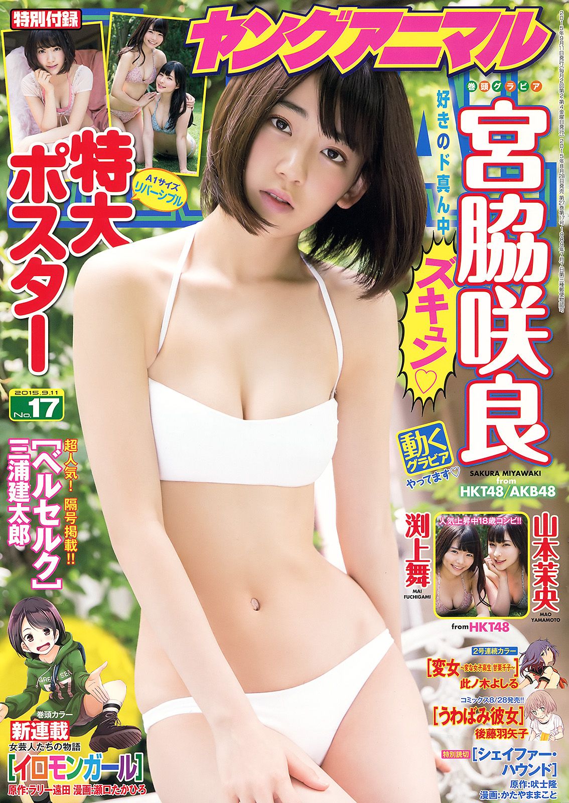 [Young Animal] 2015.08 No.17 宮脇咲良 山本茉央 渕上舞0